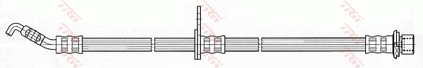 Тормозной шланг - PHD643 TRW