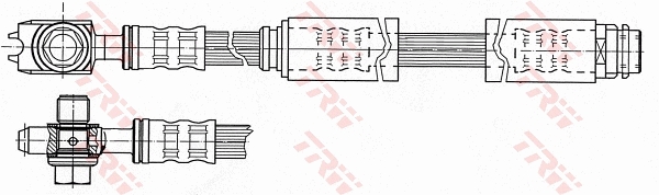 Тормозной шланг - PHD946 TRW