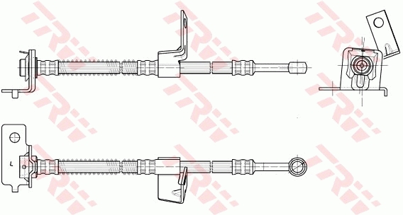 Тормозной шланг - PHD954 TRW