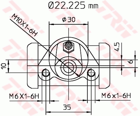 Колесный тормозной цилиндр - BWB111 TRW