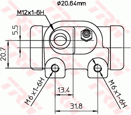 Wheel Brake Cylinder - BWF124 TRW
