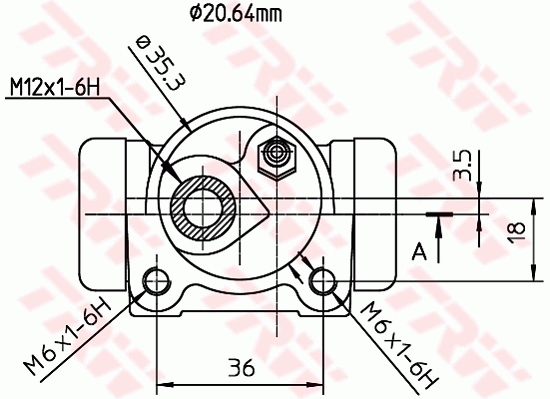 Cilindretto freno - BWF168 TRW