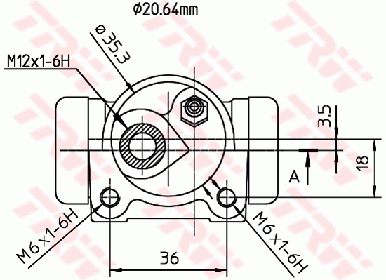 Cilindretto freno - BWF170 TRW