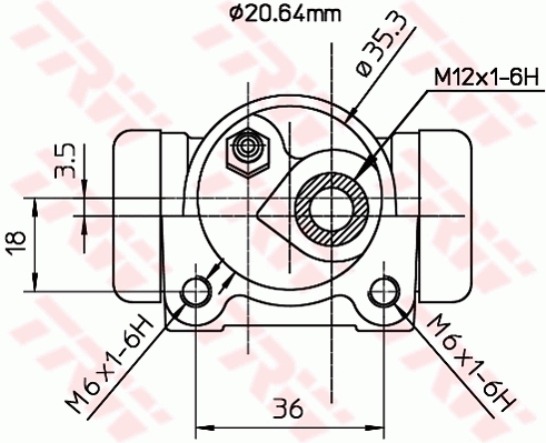 Wheel Brake Cylinder - BWF171 TRW