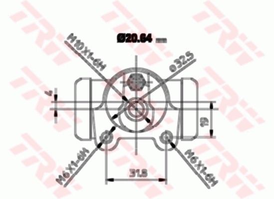 Wheel Brake Cylinder - BWF252 TRW
