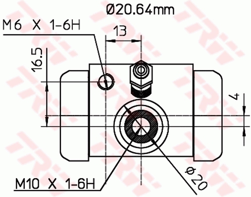 Wheel Brake Cylinder - BWF312 TRW