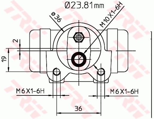 Wheel Brake Cylinder - BWK224 TRW