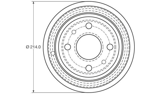 Bremstrommel - DB4398 TRW