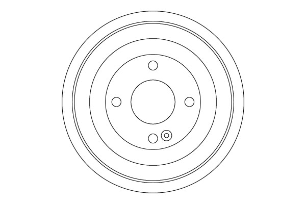 Brake Drum - DB4552 TRW