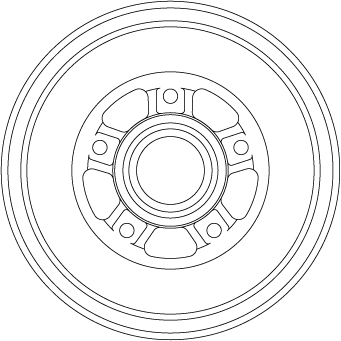 Brake Drum - DB4560MR TRW