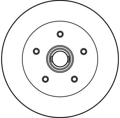 Brake Disc - DF2587 TRW