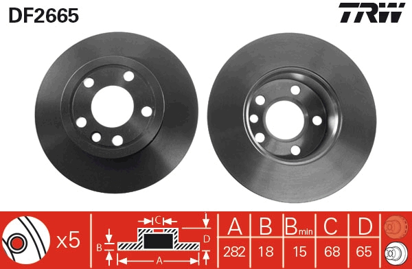 Discofreno - DF2665 TRW