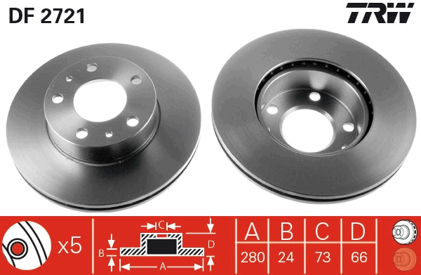 Discofreno - DF2721 TRW