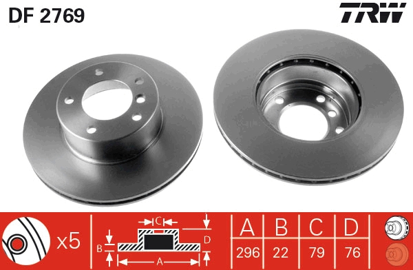 Discofreno - DF2769 TRW