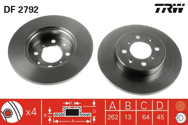 Discofreno - DF2792 TRW