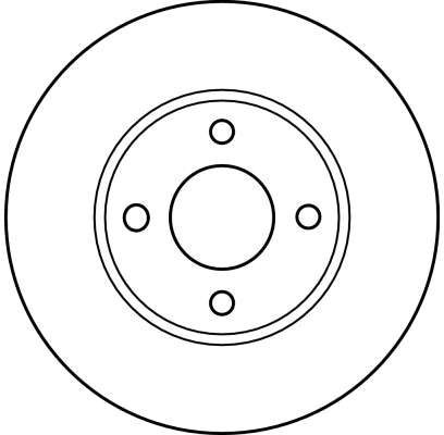 Bremsscheibe - DF4018 TRW