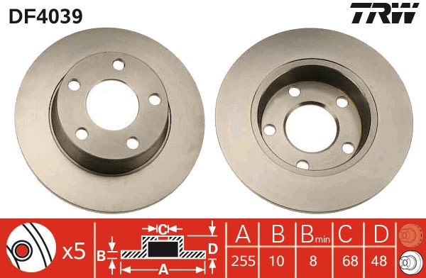Discofreno - DF4039 TRW