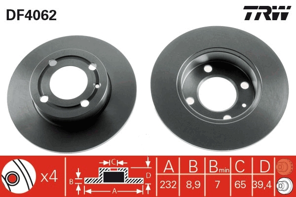 Discofreno - DF4062 TRW