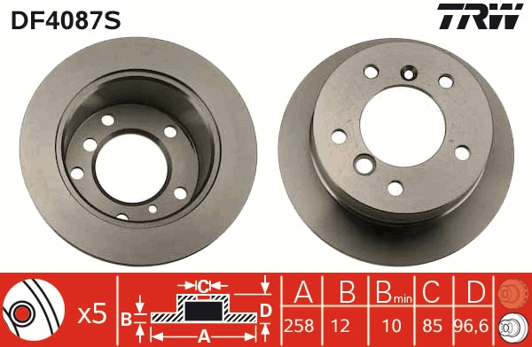 Discofreno - DF4087S TRW