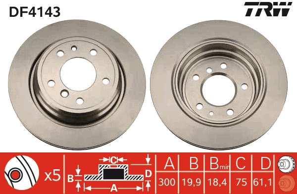 Discofreno - DF4143 TRW