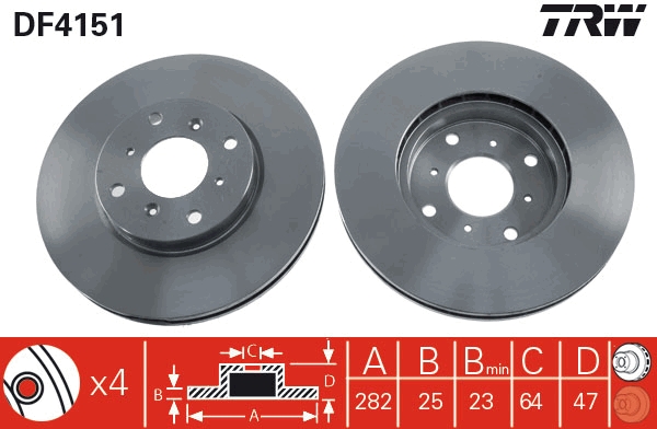 Discofreno - DF4151 TRW