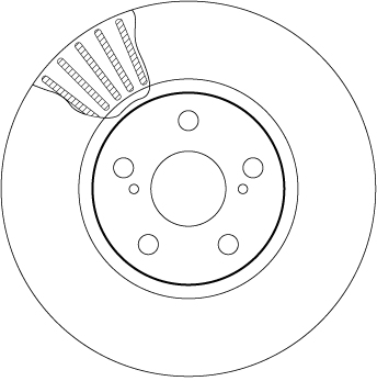 Bremsscheibe - DF4160 TRW