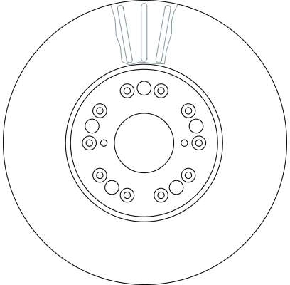 Bremsscheibe - DF4182S TRW