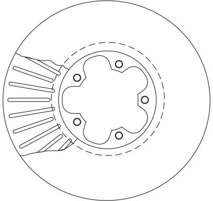 Bremsscheibe - DF4216 TRW