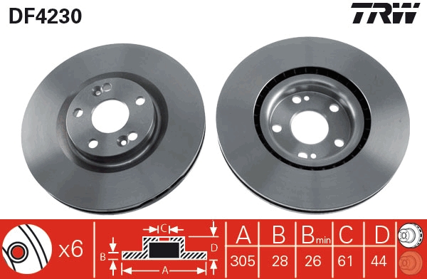 Discofreno - DF4230 TRW