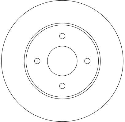 Brake Disc - DF4240 TRW