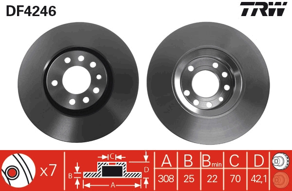 Discofreno - DF4246 TRW