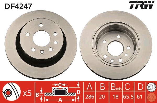 Discofreno - DF4247 TRW