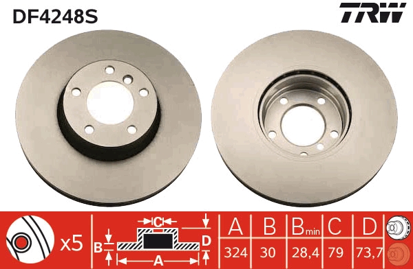 Discofreno - DF4248S TRW