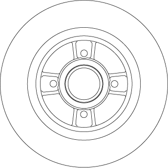 Brake Disc - DF4272BS TRW