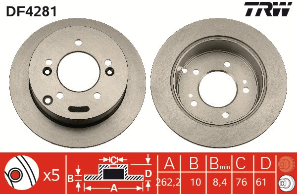 Discofreno - DF4281 TRW