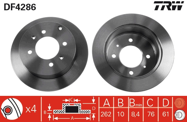 Discofreno - DF4286 TRW