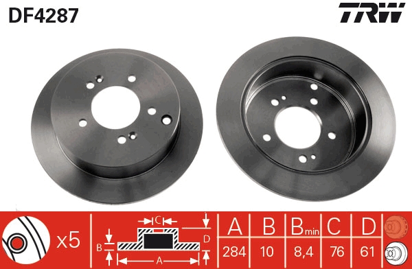 Discofreno - DF4287 TRW