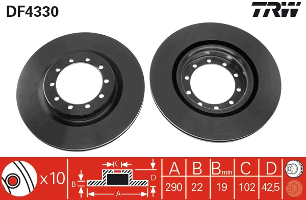 Discofreno - DF4330 TRW