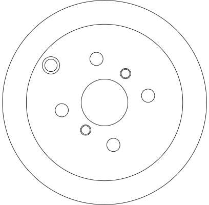 Bremsscheibe - DF4335 TRW