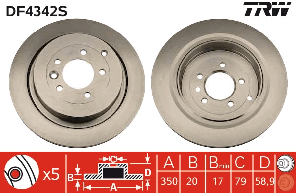 Discofreno - DF4342S TRW