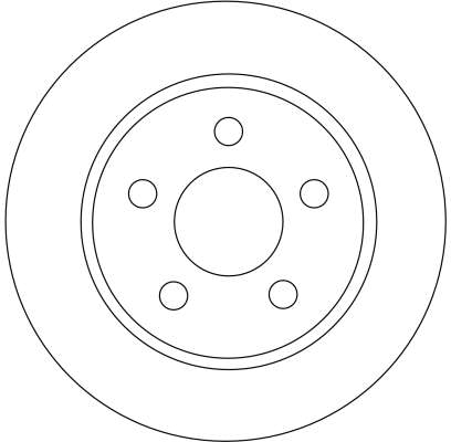 Bremsscheibe - DF4372 TRW