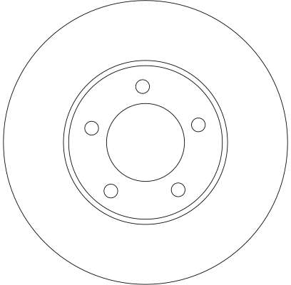 Bremsscheibe - DF4384 TRW