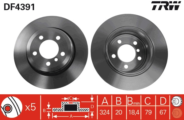 Discofreno - DF4391 TRW