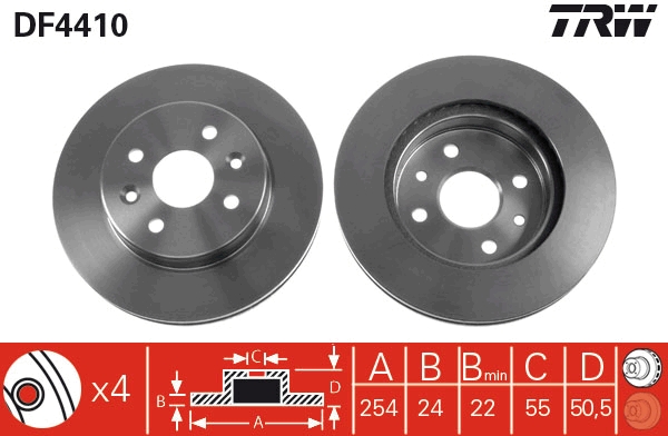 Discofreno - DF4410 TRW