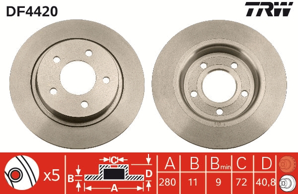 Discofreno - DF4420 TRW