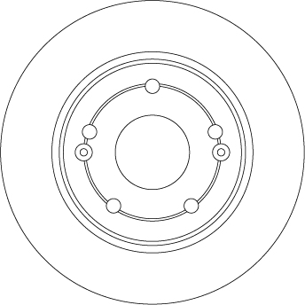 Bremsscheibe - DF4428 TRW