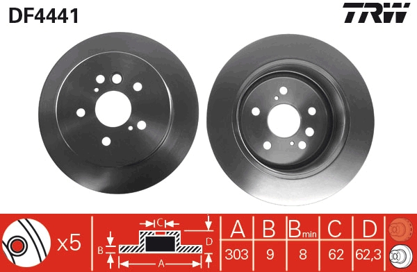 Discofreno - DF4441 TRW