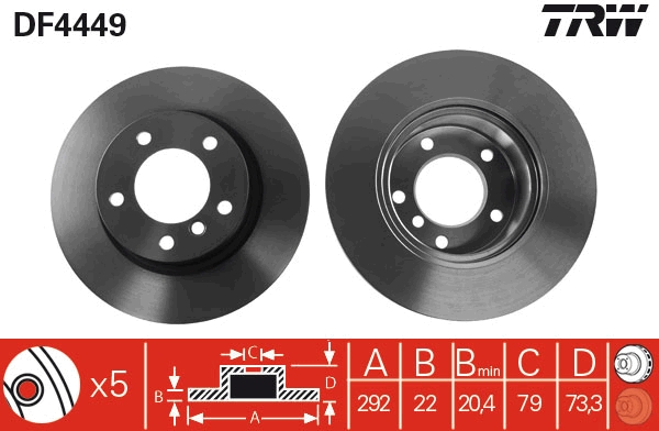 Discofreno - DF4449 TRW