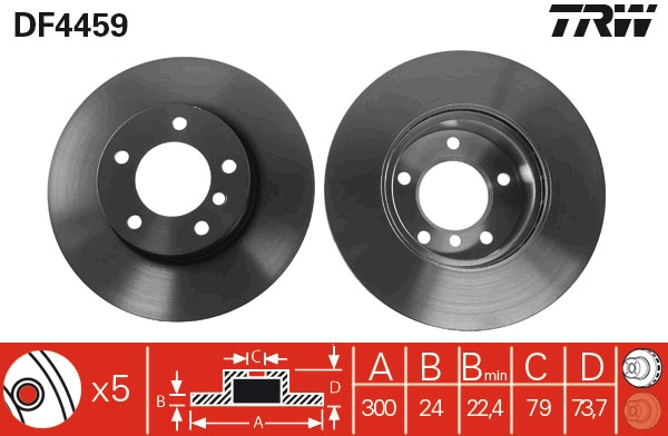 Discofreno - DF4459 TRW
