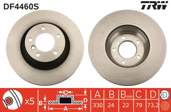 Discofreno - DF4460S TRW